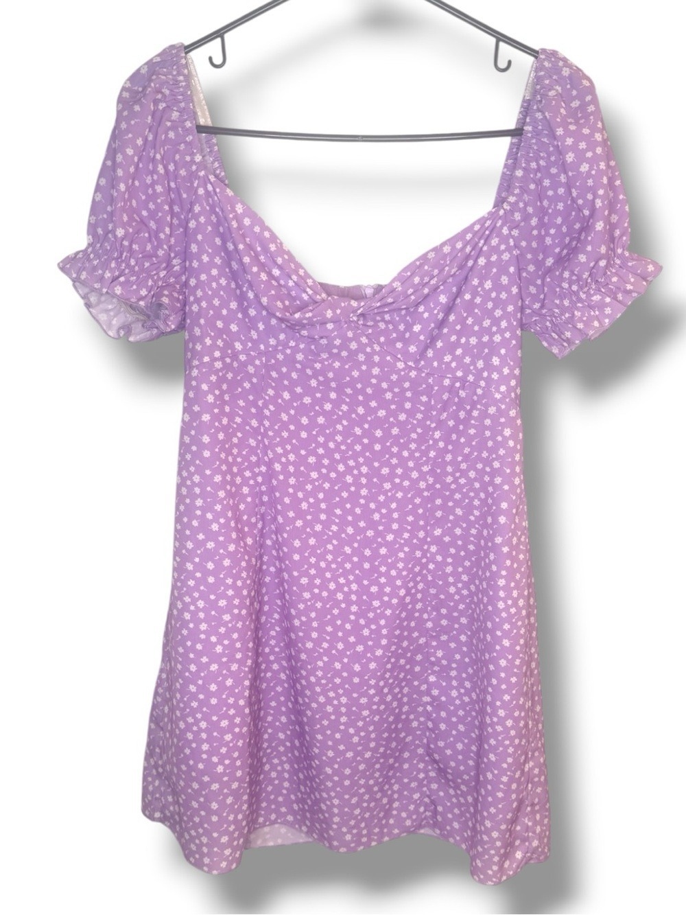 Princess Polly Freyah Mini Dress Purple Floral US 6 - Picture 3 of 6